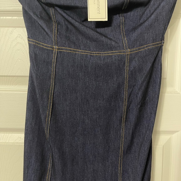 Strapless Denim Mini Dress - Picture 3 of 3